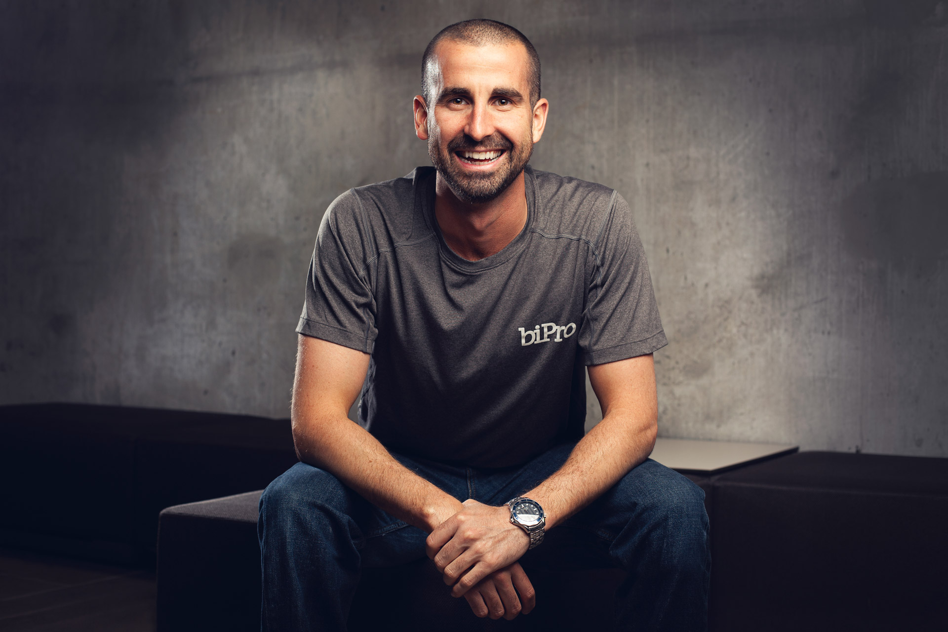 happy man in ad
